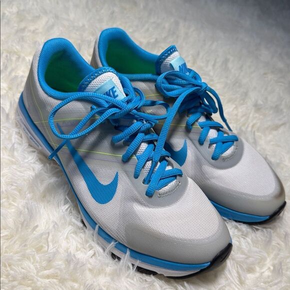 Nike Gray and Blue Running Shoes - Picture 1 of 6